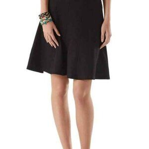 NWT WHBM Black A-line Flare Skirt 0